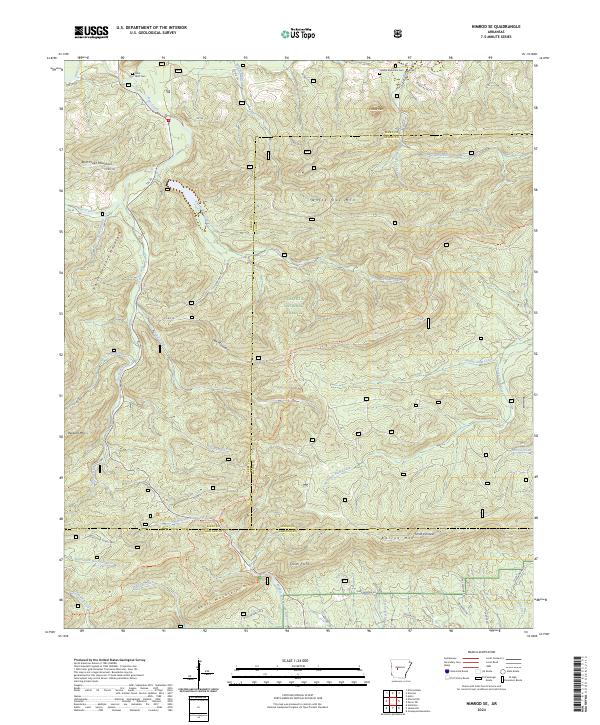 Nimrod SE topographic map thumbnail