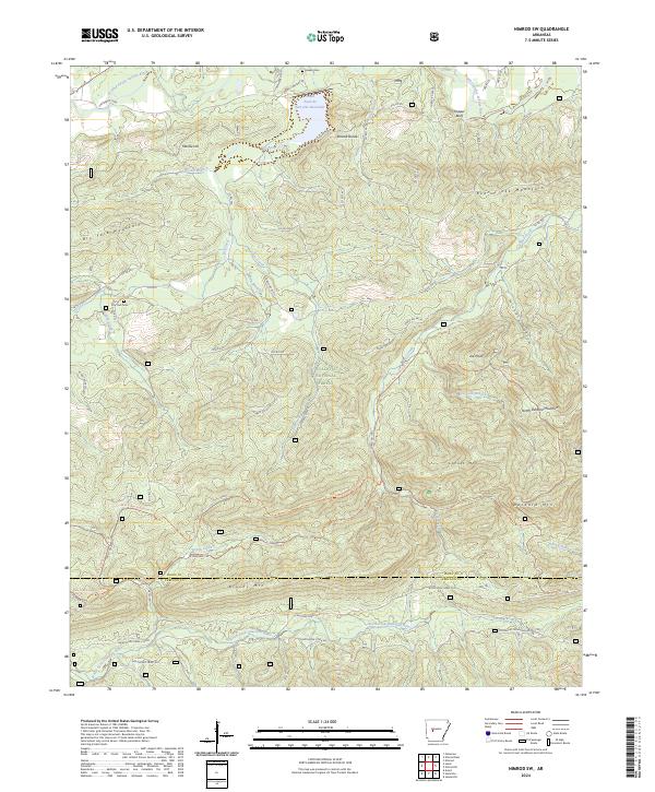 Nimrod SW topographic map thumbnail