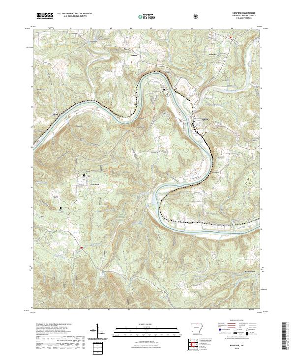 Norfork topographic map thumbnail