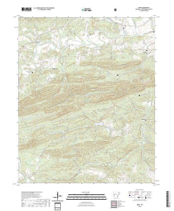 Oden topographic map thumbnail