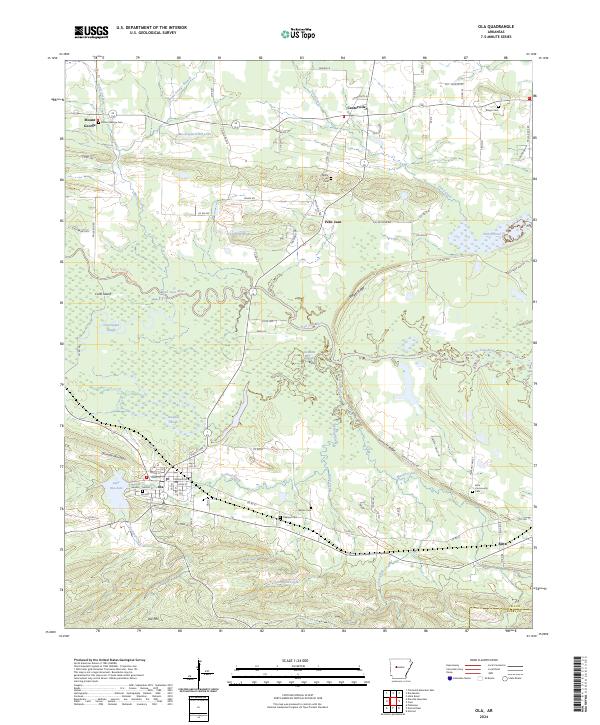Ola topographic map thumbnail