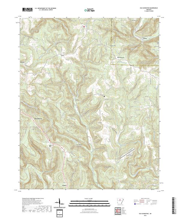 Old Lexington topographic map thumbnail