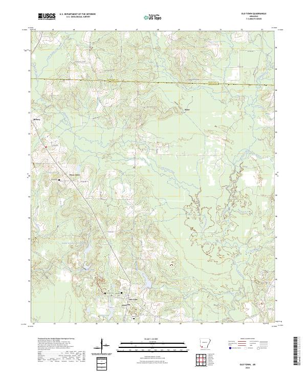 Old Town topographic map thumbnail
