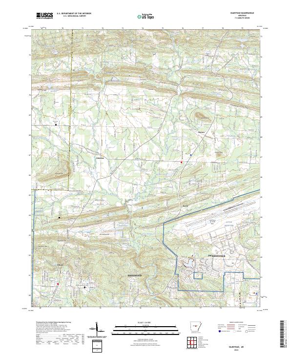 Olmstead topographic map thumbnail