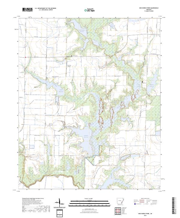 One Horse Store topographic map thumbnail
