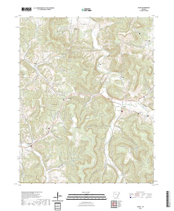 Osage topographic map thumbnail