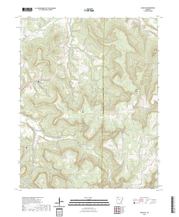 Osage NE topographic map thumbnail