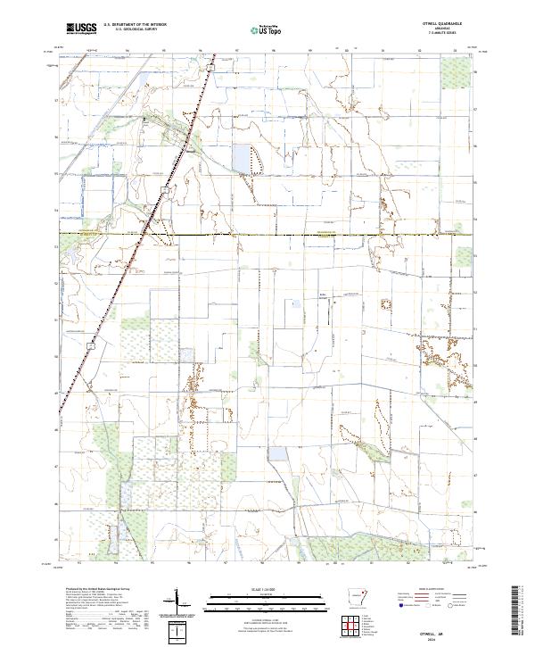 Otwell topographic map thumbnail