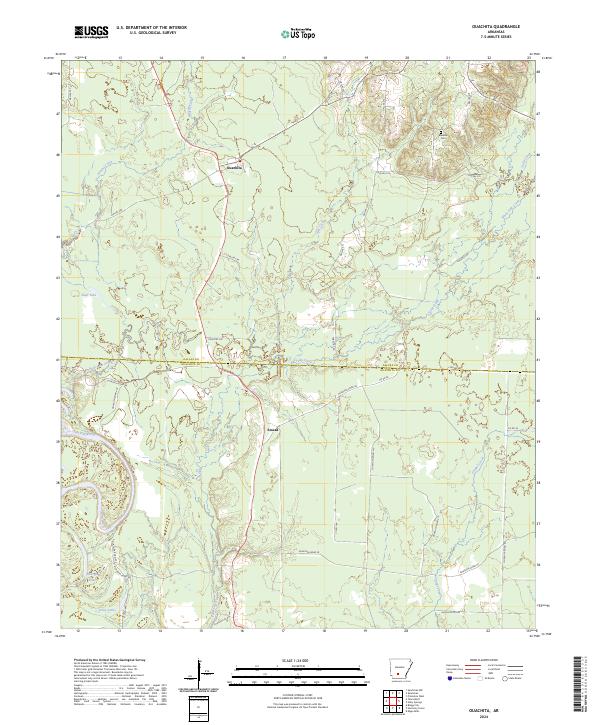 Ouachita topographic map thumbnail
