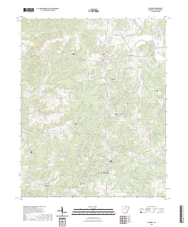 Oxford topographic map thumbnail
