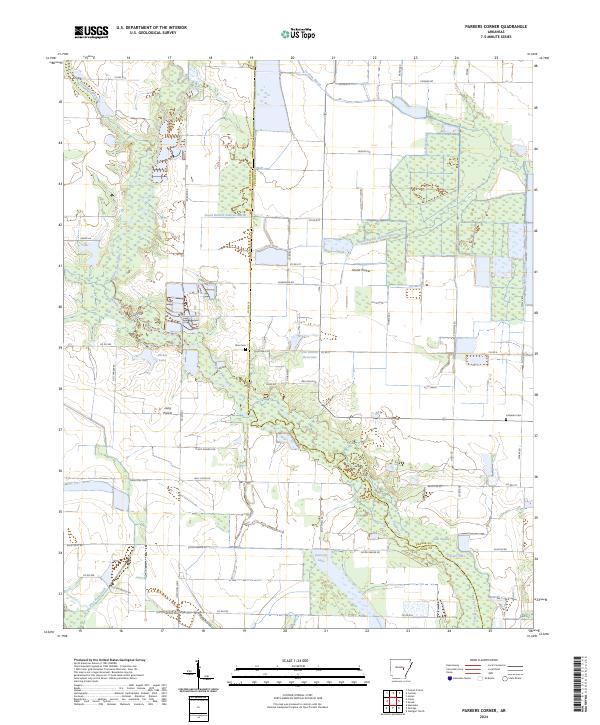 Parkers Corner topographic map thumbnail