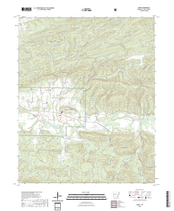 Parks topographic map thumbnail