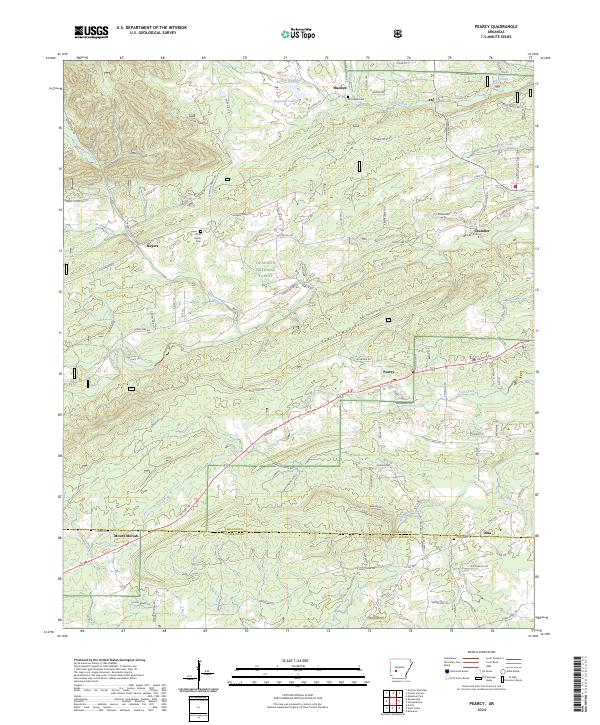 Pearcy topographic map thumbnail