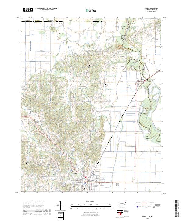Piggott topographic map thumbnail