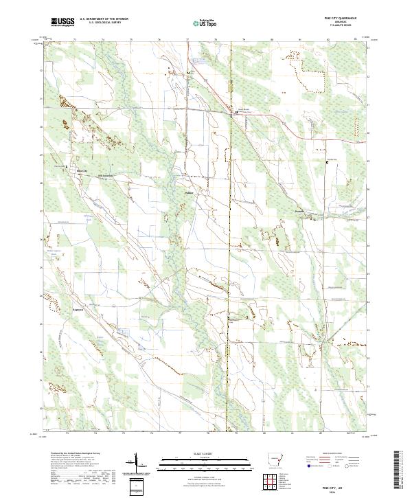 Pine City topographic map thumbnail