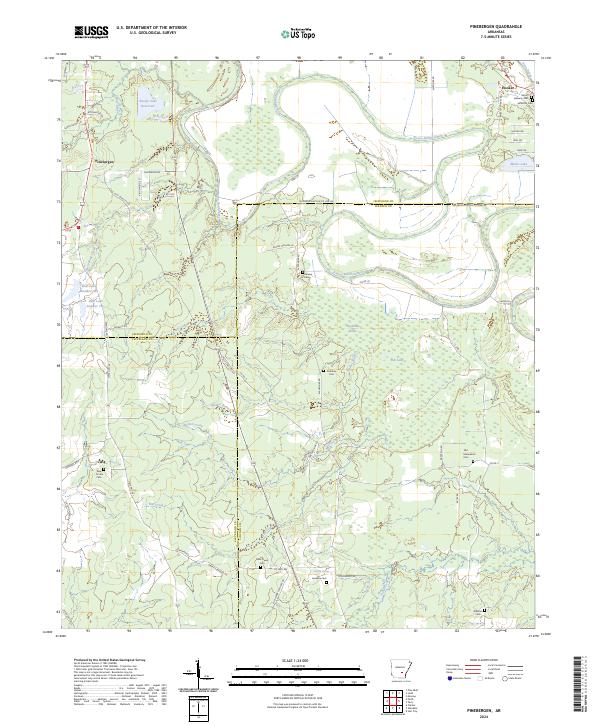 Pinebergen topographic map thumbnail