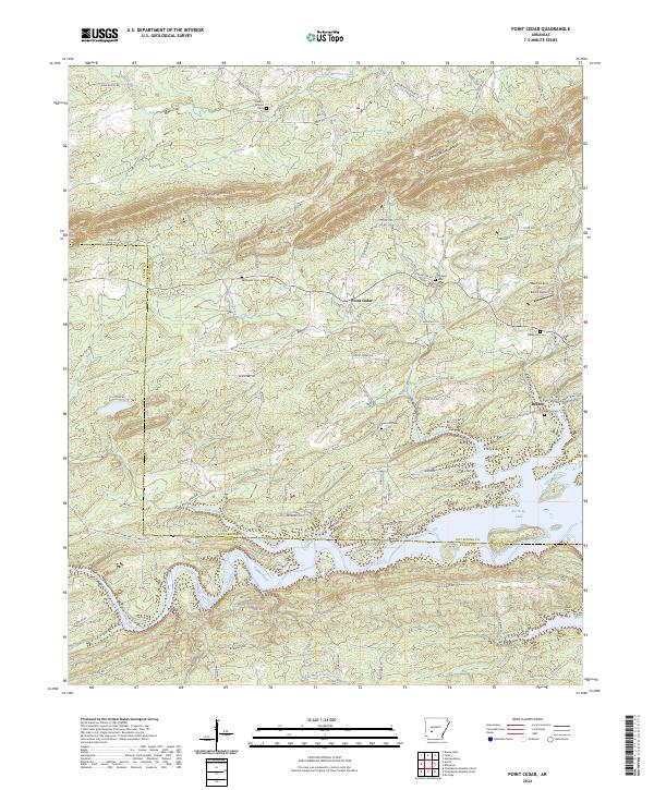 Point Cedar topographic map thumbnail