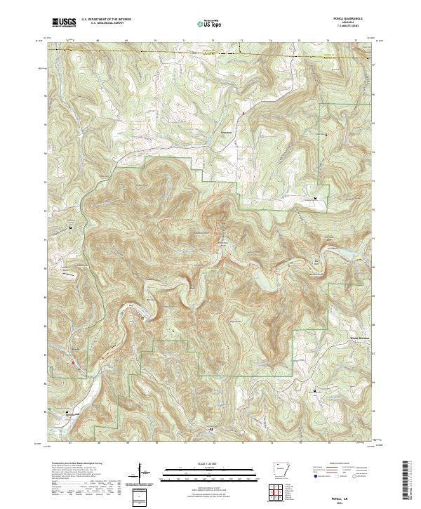 Ponca topographic map thumbnail