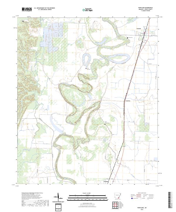 Portland topographic map thumbnail