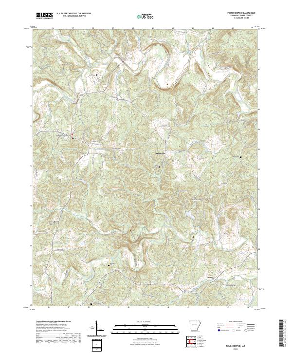 Poughkeepsie topographic map thumbnail