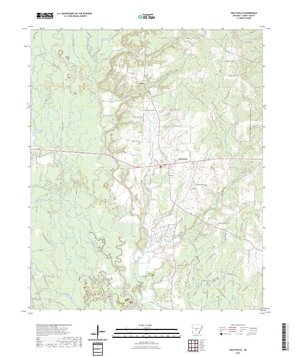 Prattsville topographic map thumbnail