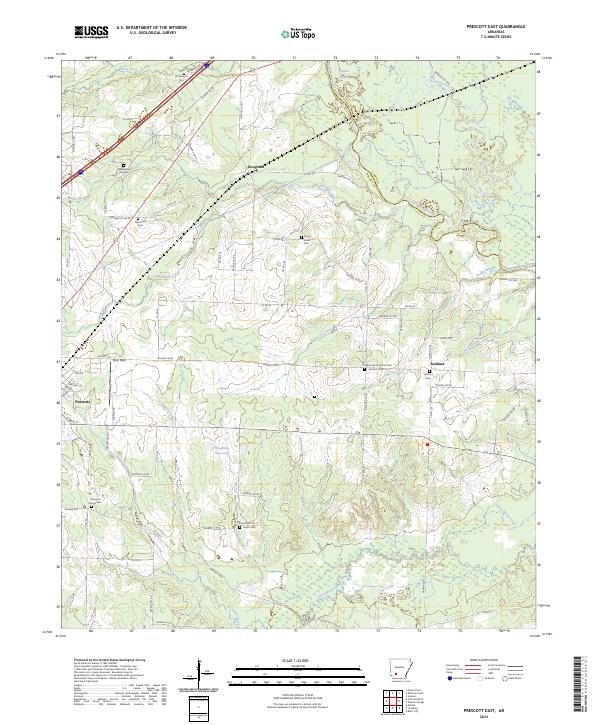 Prescott East topographic map thumbnail