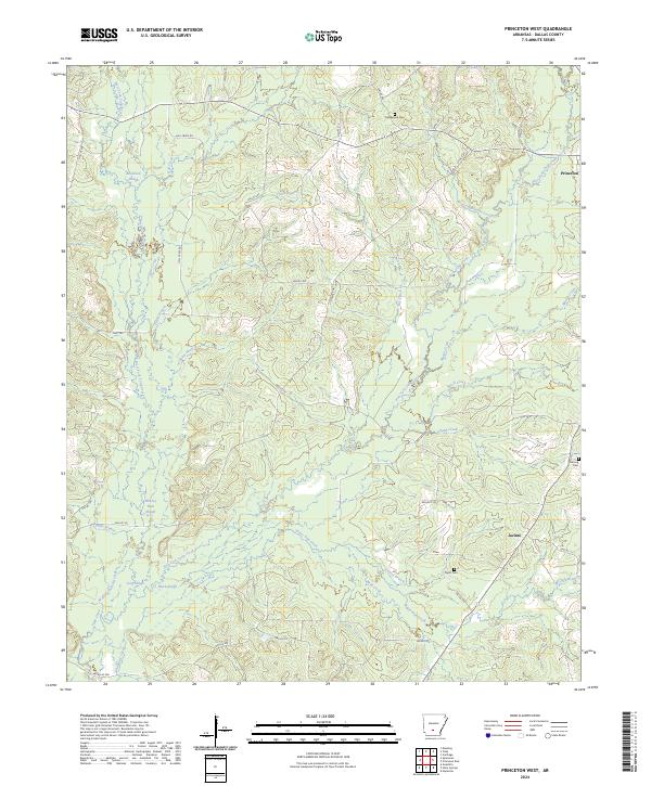 Princeton West topographic map thumbnail