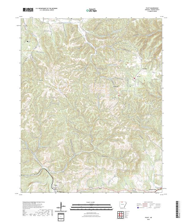 Pyatt topographic map thumbnail