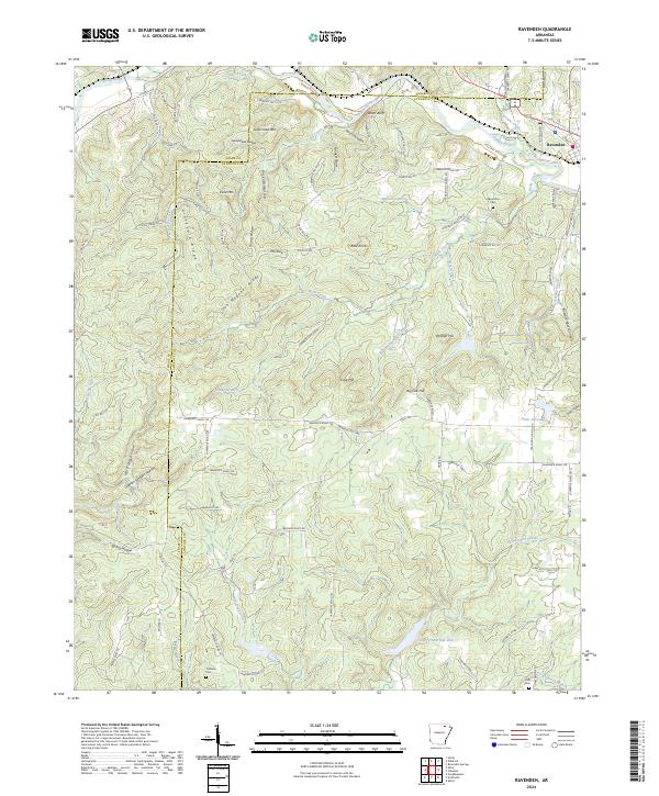 Ravenden topographic map thumbnail