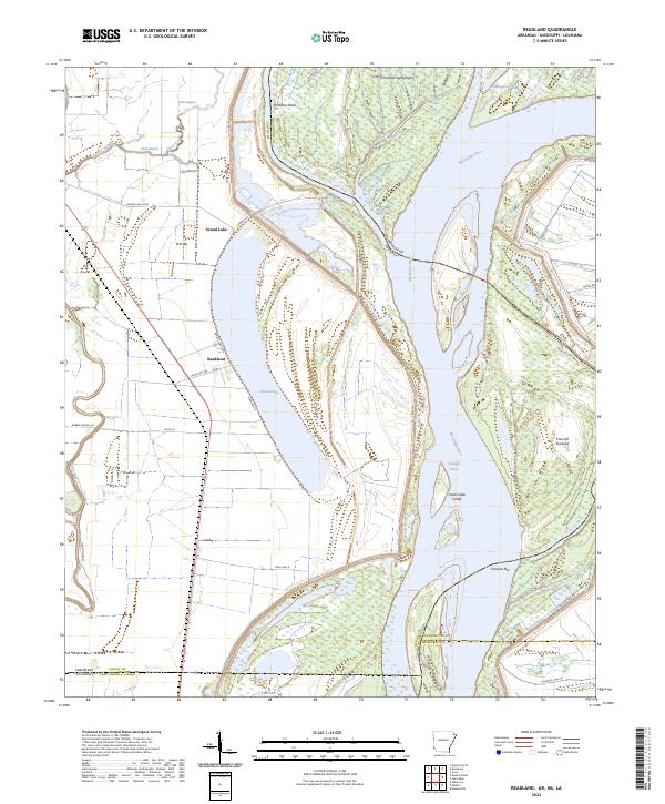 Readland topographic map thumbnail