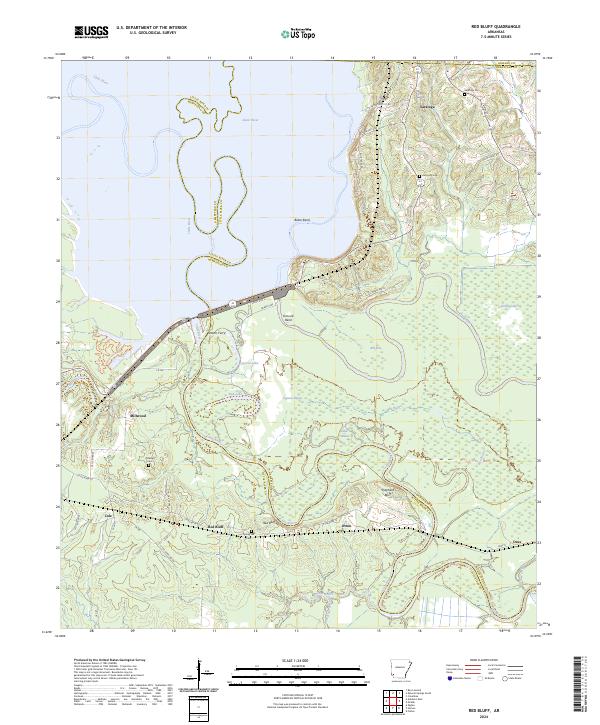 Red Bluff topographic map thumbnail