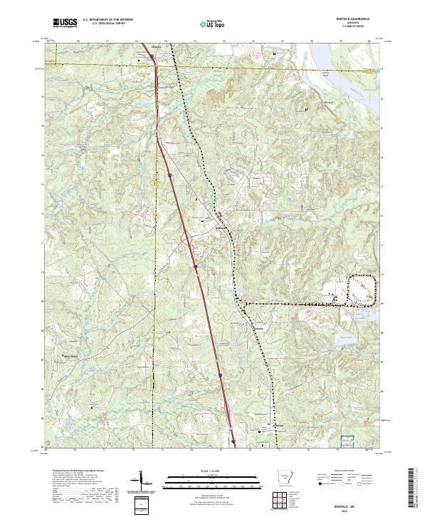 Redfield topographic map thumbnail