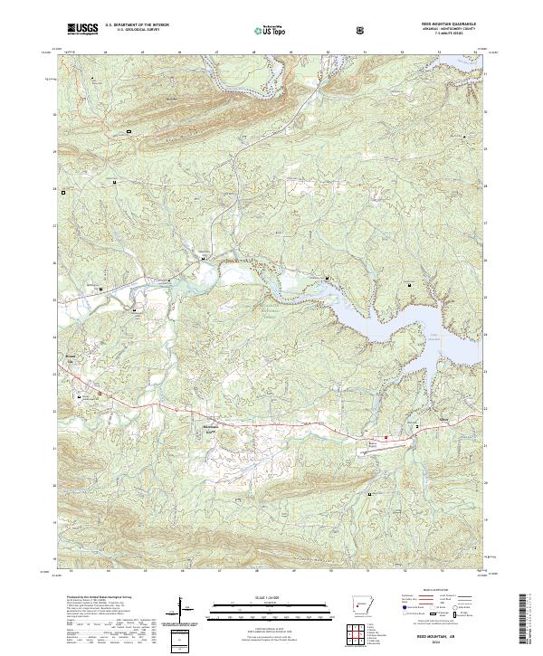 Reed Mountain topographic map thumbnail