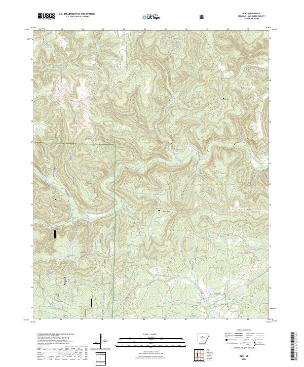 Rex topographic map thumbnail