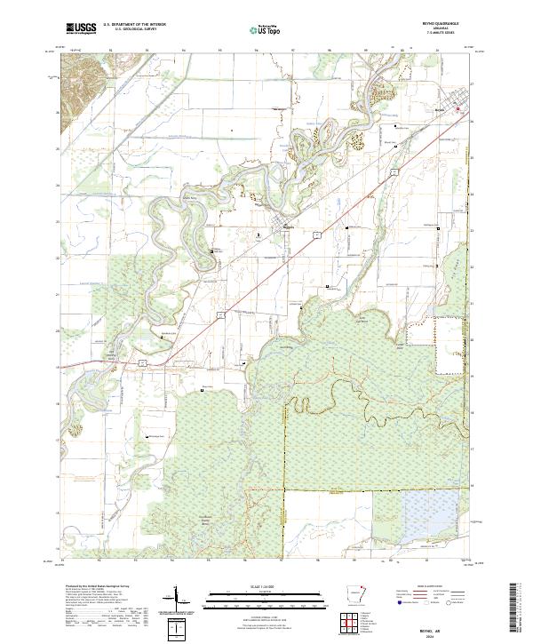 Reyno topographic map thumbnail