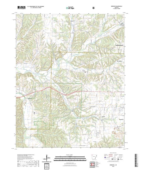 Robinson topographic map thumbnail