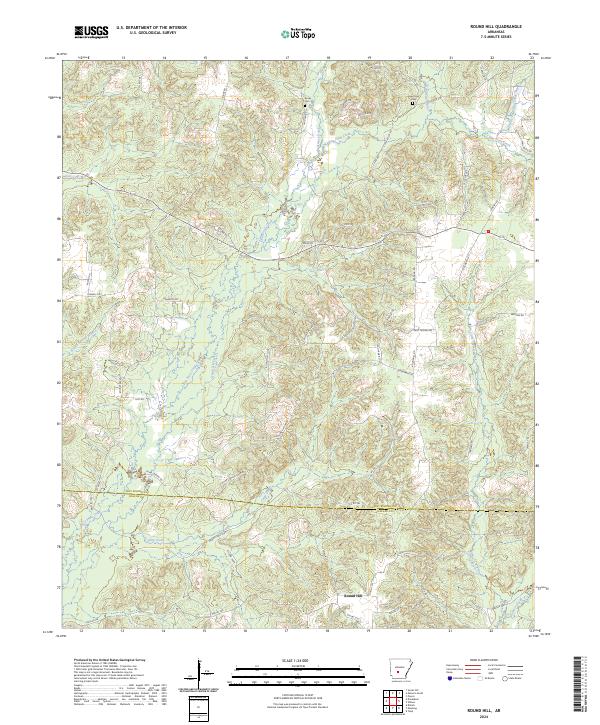Round Hill topographic map thumbnail