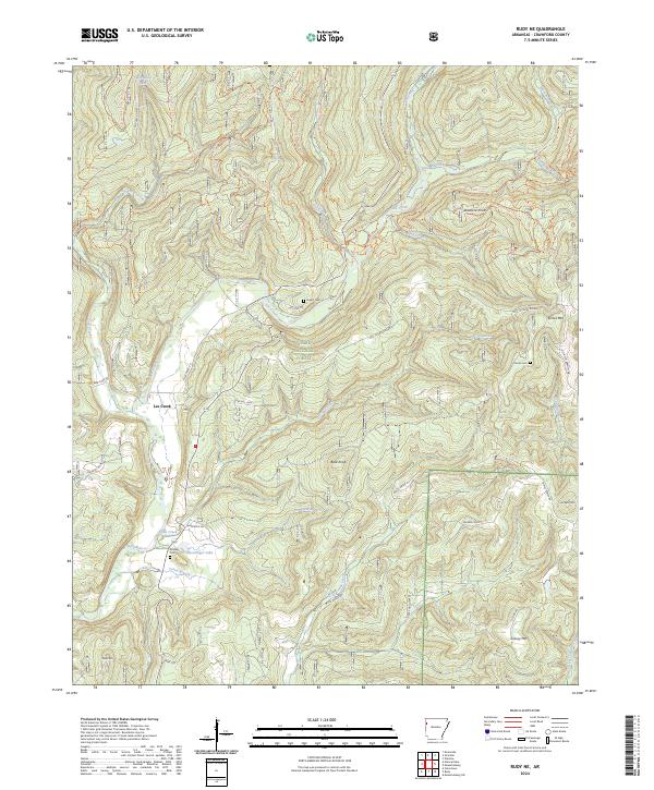 Rudy NE topographic map thumbnail