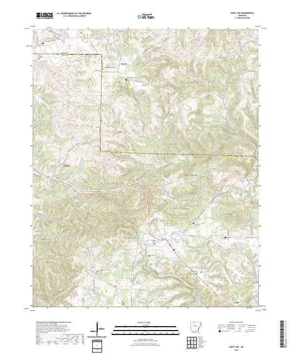 Saint Joe topographic map thumbnail