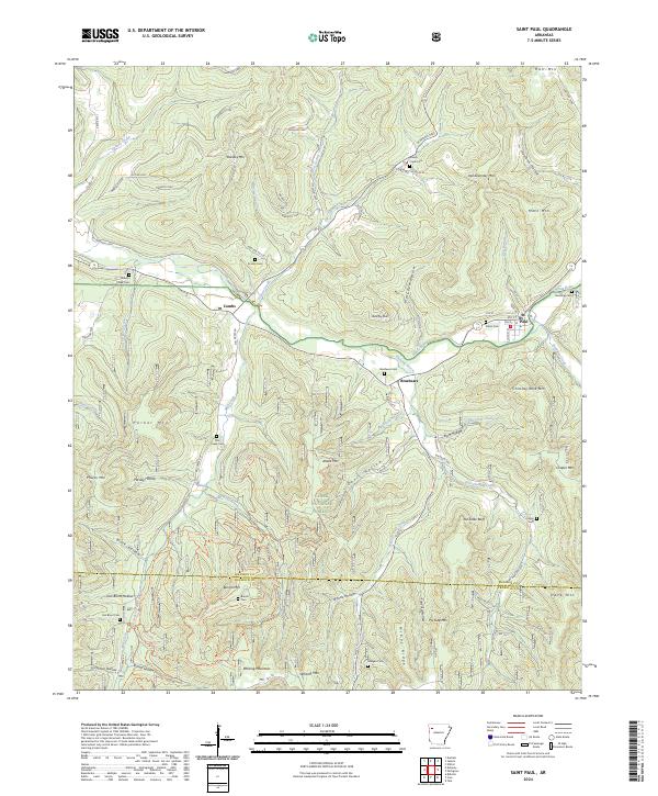 Saint Paul topographic map thumbnail