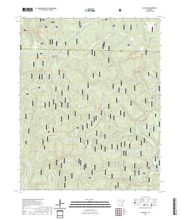 Sand Gap topographic map thumbnail