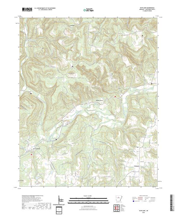 Scotland topographic map thumbnail