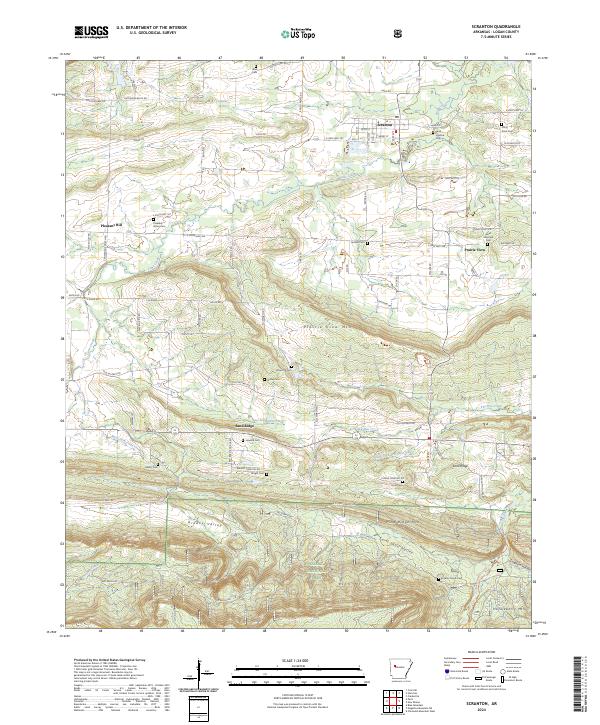 Scranton topographic map thumbnail