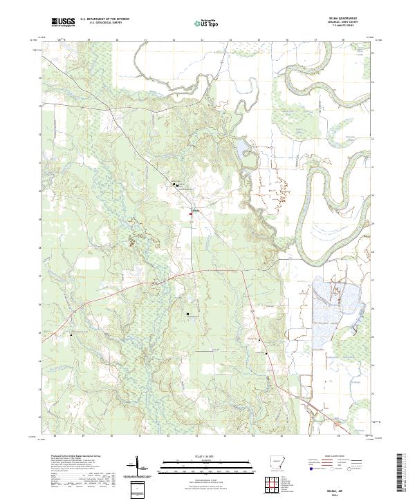 Selma topographic map thumbnail
