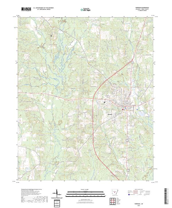 Sheridan topographic map thumbnail