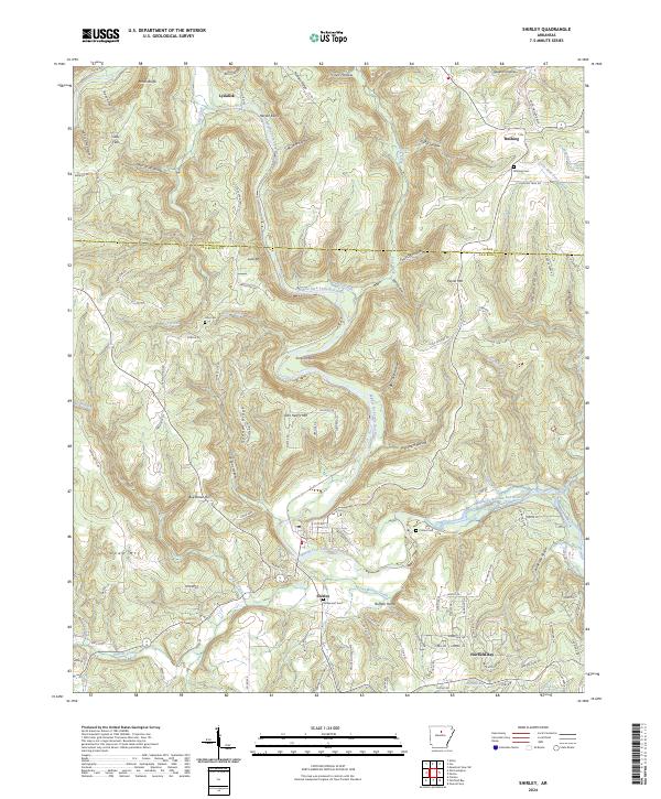 Shirley topographic map thumbnail