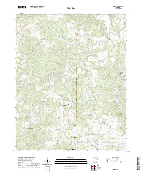 Sidney topographic map thumbnail