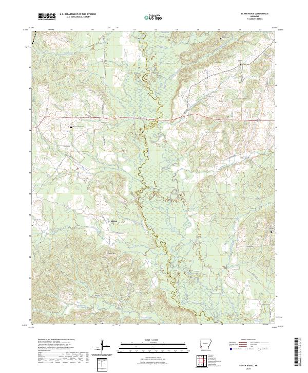 Silver Ridge topographic map thumbnail