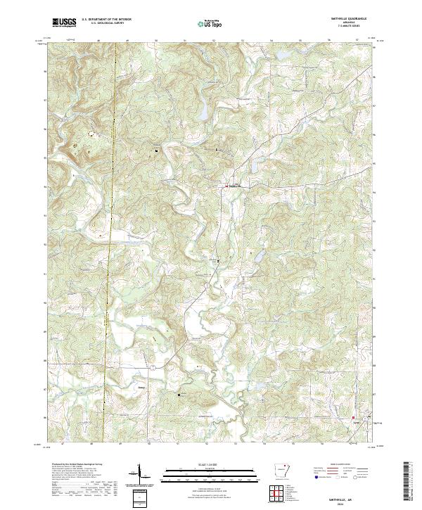 Smithville topographic map thumbnail