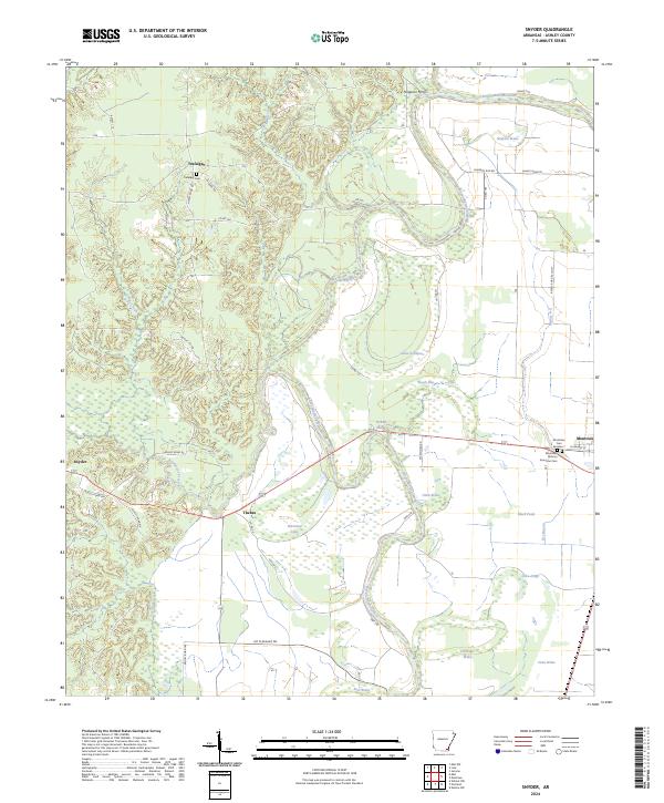 Snyder topographic map thumbnail
